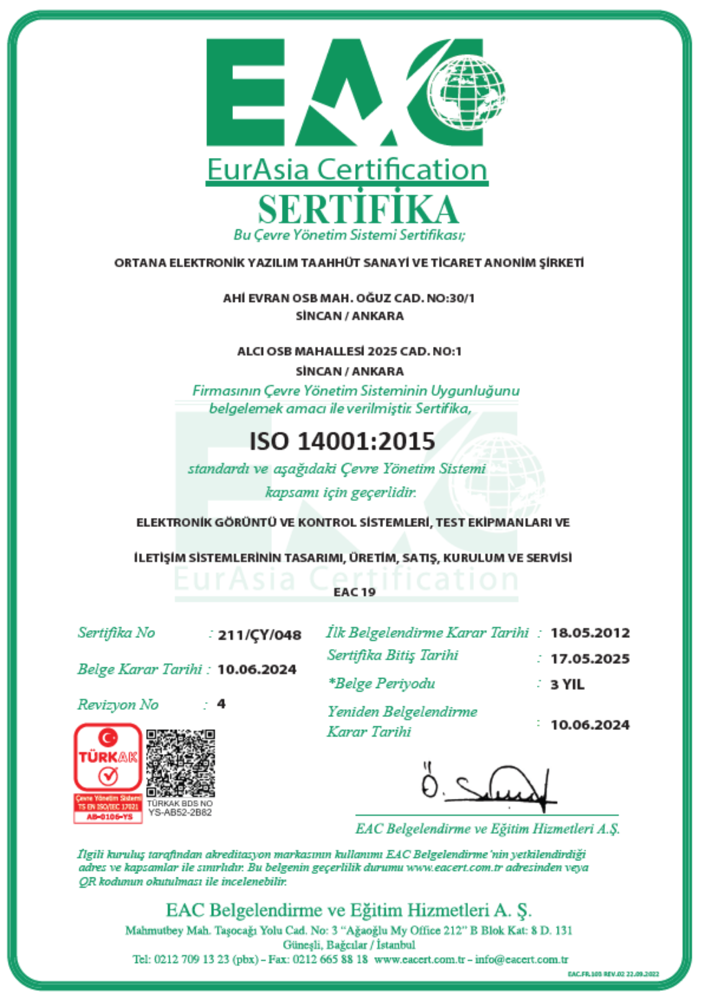 iso 14001 tr